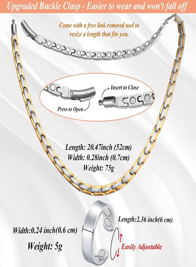 Cigmag Titanium Necklace for Men Women - Magnetic Necklace Ultra Strength Magnets - with Adjustable Sizing Tool and Present Box - Image 4